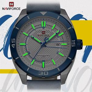 Drioshipping nueva llegada reloj de oro para hombres multifunción cronógrafo hombres cuero impermeable fecha relojes de cuarzo - Product Image 4