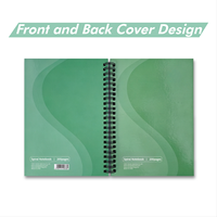 Cahier scolaire personnalisable à spirale avec motif et logo personnalisés