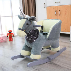 <span class=keywords><strong>2020</strong></span> Venta caliente de peluche de felpa bebé mecedora silla de bebé cuna música en forma unicornio - Product Image 1