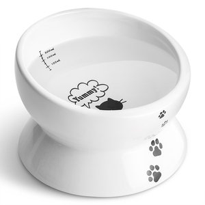 Alimentador de cerámica <span class=keywords><strong>blanco</strong></span> personalizado, cuencos de agua de alta calidad para alimentación de gatos y perros, venta al por mayor - Product Image 2