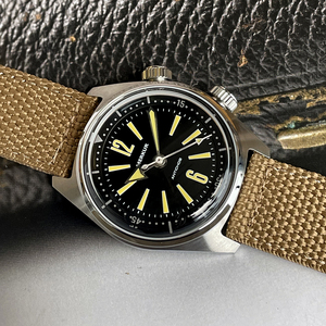 NUEVO Reloj Merkur Dual Crown World Time, Relojes Mecánicos Manuales Retro para Hombre, Reloj Vintage de 38 mm, Reloj Hombre - Product Image 6