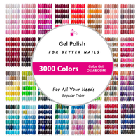 Vernis à ongles semi-permanent UV LED en gel, marque privée OEM ODM, plus de 3000 couleurs, logo personnalisé, flacon DIY, non toxique, écologique