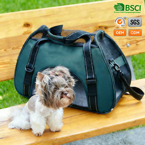 Sac de transport pour animaux de compagnie avec logo personnalisé, respirant, pour petits chiens et chats, sac fourre-tout pour les voyages, la promenade, approuvé par les compagnies aériennes - Product Image 1