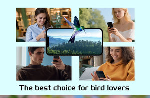 Caméra intelligente solaire à vente chaude aux États-Unis, caméra WIFI à distance HD pour l'observation des oiseaux, mangeoire à oiseaux intelligente en verre - Product Image 2