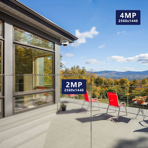 Caméra Dôme WiFi OEM 4MP avec Suivi IR, Audio Bidirectionnel 2.4G/5G, IP66 Métal, Détection Humaine/Véhicule, 256 Go - Product Image 6