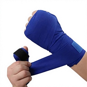 Bandages de boxe élastiques personnalisés OEM ODM pour MMA, 2 pièces, tailles et couleurs personnalisées, logo, vente en gros, fabricant en vrac - Product Image 1