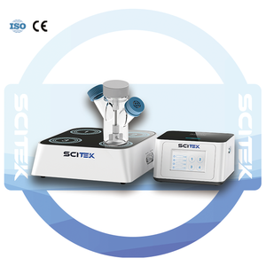 SCITEK 1/2/3/5/7/10/15L高精度制御バイオリアクター（2つのロータメーター+1つのMFC流量計付き） ボロ3.3高ホウケイ酸ガラス製 - Product Image 4
