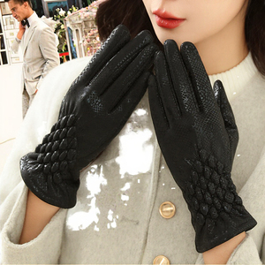 Guantes de Invierno para Mujer, Casuales, de Moda, Acrílicos/Algodón, Resistentes al Viento, con Pantalla Táctil, Dedos Separados, para Mantener el Calor - Product Image 3