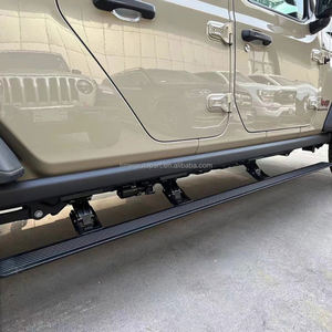 ECOCALO 4x4 - Estribos Laterales Eléctricos de Aluminio para Todoterreno, Color <span class=keywords><strong>Blanco</strong></span>, de Lujo, con Pedal Automático para <span class=keywords><strong>Jeep</strong></span> - Product Image 4