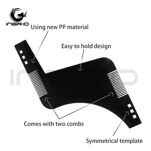 Mens râu Dòng định hình công cụ cắt hình tạo kiểu Mẫu râu Lược hướng dẫn cho cạo râu hoặc Stencil với đầy đủ kích thước lược - Product Image 2
