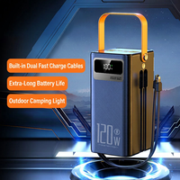 Station d'alimentation portable 100W PD à charge rapide, 3 ports Type-C, batterie Li-Polymère, utilisation en cas d'urgence en extérieur