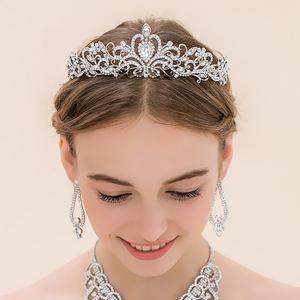 Couronne de Mariage en Gros en Cristal, Diadème Coloré en Strass pour Filles, Couronne Nuptiale avec Peigne, Couronnes d'Étiquette d'Anniversaire - Product Image 2
