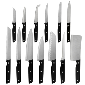 Set di <span class=keywords><strong>Coltelli</strong></span> <span class=keywords><strong>da</strong></span> Cucina Premium Ecologici per Chef, Lame in Acciaio Inox 3.5-8 Pollici, Manici in POM, Set Personalizzato - Product Image 3