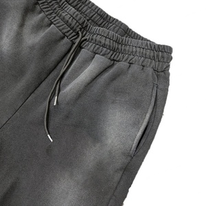 Pantalones de Algodón de Alta Calidad, Lisos, Gruesos, de Pierna Ancha, Estilo Vintage, Lavado Ácido, Decoloración al Sol, Personalizados para Hombre - Product Image 4