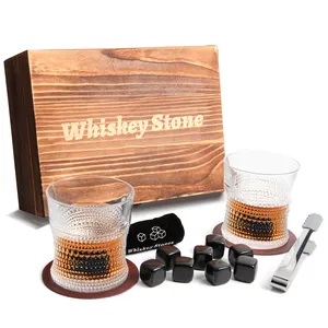 Wholesale Bar Accessories Ice Cube Gift Set Granite Whiskey Stones For Drinks Promotional Gift Set