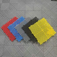 Easy Click 40x40 Modular Interlocking Indoor Car Garage Bodenfliesen Starre PVC-Vinyl böden Anti-Rutsch-Oberflächen struktur