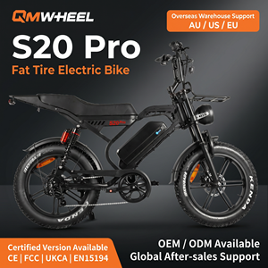 Vélo de montagne électrique QMHEEL S20 Pro avec frein hydraulique et pneus larges pour les grossistes B2B en Italie, aux Pays-Bas, aux États-Unis et en Australie. - Product Image 1