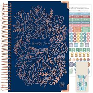Cuaderno espiral de tapa dura con impresión personalizada A4 A5 B5 B6, libro de <span class=keywords><strong>contactos</strong></span>, <span class=keywords><strong>agenda</strong></span> planificadora de bobina de encuadernación con alambre de oro rosa individual - Product Image 2