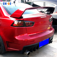 Extension de becquet arrière en plastique ABS brillant noir ou fibre de carbone pour MITSUBISHI LANCER Upgrade EVO 2010 2011 2012 2013 2014