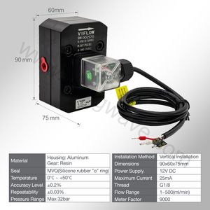 Medidores de fluxo eletromagnéticos do injetor do combustível do medidor de fluxo do óleo diesel de Hwaut Viflow para o acessório comum do banco do teste do trilho do CR - Product Image 2