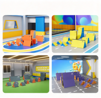 Vente en gros d'usine : Ensemble d'équipements de parkour en PVC pour enfants, comprenant des triangles, des boîtes d'escalade et un parcours d'obstacles pour la remise en forme