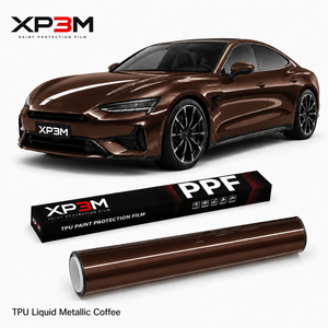 XP3M <b>Liquid</b> Metallic <b>Coffee</b> <b>Liquid</b> Metal Gloss TPU Color PPF Car Wrap Vinyl 7.5 Mil Self Healing Anti Scratch Anti Yellowing - Product Image 1