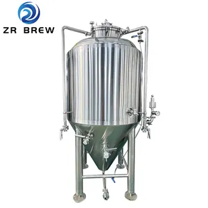 Stainless Steel 500L beer conical tank fermenter Vessel conical bottom brewing Beer Fermentation Tank