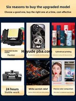 Imprimante jet d'encre à plat universelle UV DTF pour étiquettes en cristal, métal, plastique, bois, verre, bouteilles de vin, boîtes cadeaux, impressions publicitaires