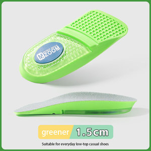 Scarpe Estive in Tessuto con Suola Rialzata Esclusiva, Tallone Semi-Imbottito in Silicone Antiscivolo e Ammortizzante, Aumento di Altezza - Product Image 6