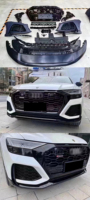 Kit de carrosserie pour AUDI Q8 2019-2025, mise à niveau vers le modèle 2018-2025 RS Q8 RSQ8, pare-chocs avant et phares