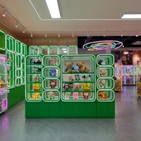 Vitrine d'exposition lumineuse moderne pour meubles de maison, jouets en peluche, boîtes mystères, figurines d'anime, collections Lego - Vitrine de magasin tendance