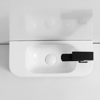 Chaozhou vente en gros toilette d'hôpital Malaisie coin de toilettes en céramique accroché au mur Mini lavabo de petite taille prix