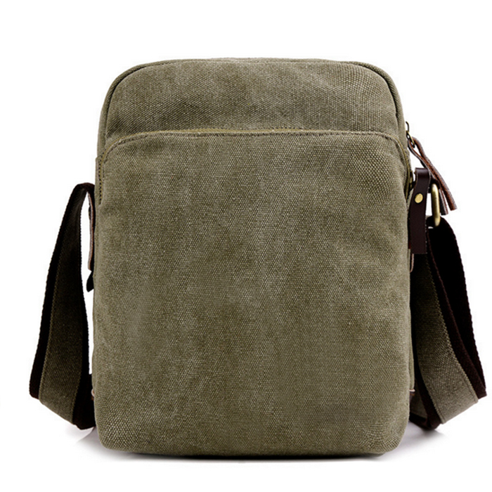 Petit sac &agrave; bandouli&egrave;re porte-documents en toile pour hommes