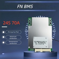 Fabricant de BMS FN pour batterie 18650 3.2 Cellule LifePO4 24S 12V 24V 40A 70AH Système de gestion de batterie au Lithium Carte BMS