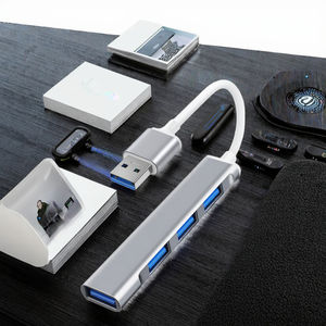 Adaptateur Hub USB-C vers USB 3.0/2.0 à 4 ports en alliage d'aluminium pour clavier et souris d'ordinateur portable - Product Image 3