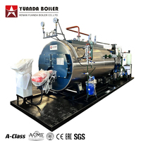 Caldera de Vapor a Gas Diésel de 4 Toneladas Marca Yuanda WNS4-1.25-Y(Q) de Primera Calidad en China, en Venta