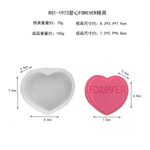 Valentine's Day Gift DIY Handmade <b>Craft</b> Heart Shape Silicone Candle Molds for Wedding Anniversary Candle Making Moulds - Product Image 6