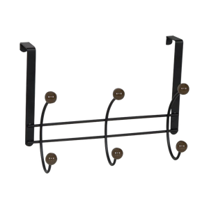 Organizzatore di cappotti in metallo Over-the-Door Premium con <span class=keywords><strong>ganci</strong></span> 6 <span class=keywords><strong>ganci</strong></span> per uso domestico per cappelli di abbigliamento - Product Image 5