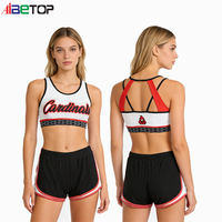 Conception personnalisée gratuite, impression de votre logo, tenue de danse de compétition et de cheerleading avec strass et jupes, vente en gros