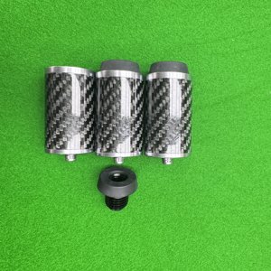 Extensión de taco de billar de fibra de carbono de dos piezas, extensor trasero ligero para todo tipo de tacos de billar - Product Image 4