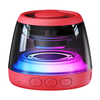 Altavoz BT Magnético Pequeño y Portátil, Altavoz Inalámbrico con Luz LED RGB y Soporte para Teléfono, para Cocina, Dormitorio, Escritorio