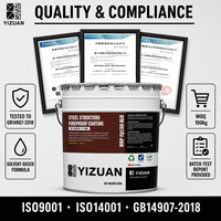 Revêtement liquide alkyde intumescent à base de solvant industriel pour la protection incendie des structures en acier, pulvérisation mate pour la marque YIZUAN
