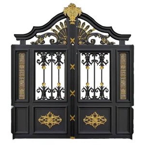 Cercado de jardín de aluminio y diseño Trills Gate Uso en el hogar Puertas de patio de metal - Product Image 1