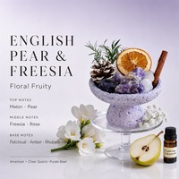 Diffuseur d'arômes en améthyste et quartz clair, ornement en roche volcanique violette, bol diffuseur de parfum, cadeau artisanal pour la maison