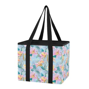 Hawaiian Custom Anthurium Flower Print Suitable for Home&outdoor Print on Demand Convenient <b>Large</b> Capacity Foldable Shopping <b>Box</b> - Product Image 1