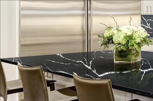 Calacatta ชุดเคาน์เตอร์ควอทซ์เทียมที่ทันสมัยโต๊ะจำลองเคาน์เตอร์ครัว - Product Image 5
