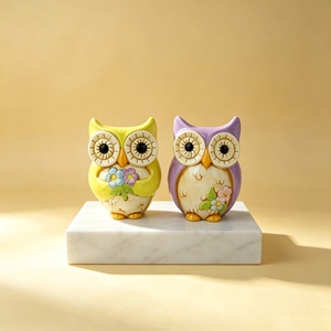 Pot à biscuits en céramique avec couvercle, motif animal multicolore peint à la main, boîte de rangement pour bonbons et biscuits pour la cuisine et le bureau - Product Image 6