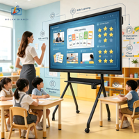 Tableau de conférence intelligent BOLAN 4K UHD, écran tactile interactif sans soudure, Intel Core I3/I5/I7, caméra 48MP, pour entreprises