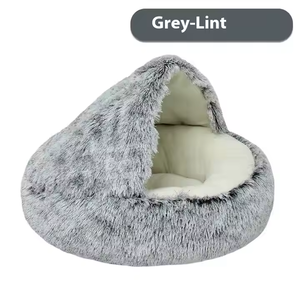 Mùa đông ấm áp thú cưng Mèo/Chó giường bán kèm với vỏ có sẵn trong Kích thước XL nhỏ lớn có mô hình động vật - Product Image 6