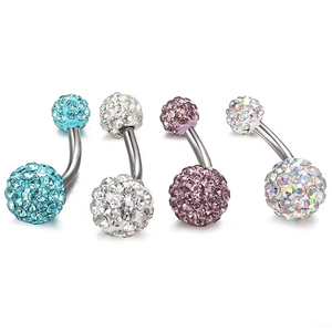 ZESEN 14g 316l in acciaio inox colori assortiti <span class=keywords><strong>anello</strong></span> <span class=keywords><strong>ombelico</strong></span> doppio cristallo epossidico sfere <span class=keywords><strong>ombelico</strong></span> <span class=keywords><strong>ombelico</strong></span> <span class=keywords><strong>anello</strong></span> <span class=keywords><strong>Piercing</strong></span> corpo gioielli - Product Image 4
